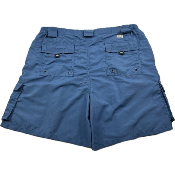Aftco 100% Nylon Blue Shorts Cargo Boating Deck Travel Fishing Mens Size 40 x 7 - Picture 3 of 14